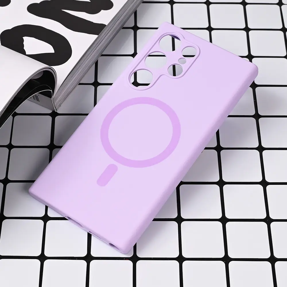 Torbica Magsafe Pure Color za Samsung S928B Galaxy S24 Ultra Lila
