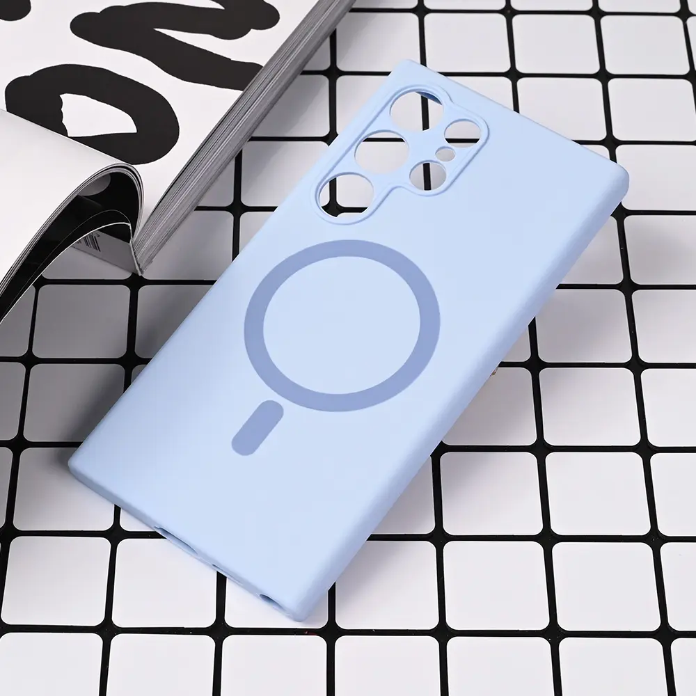 Torbica Magsafe Pure Color za Samsung S928B Galaxy S24 Ultra Svetlo Plava