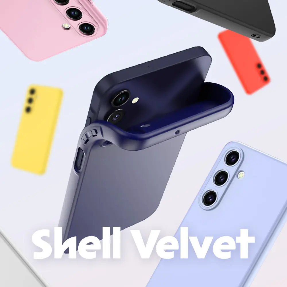 Torbica Shell Velvet za Samsung A266B Galaxy A26 5G Crna