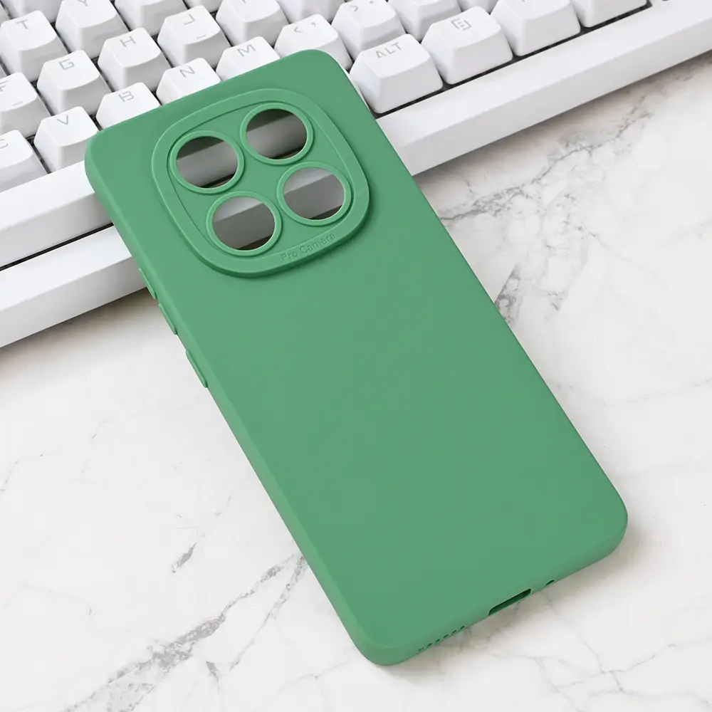 Torbica Silikon Pro Camera za Xiaomi Redmi Note 14 Pro 5G Zelena
