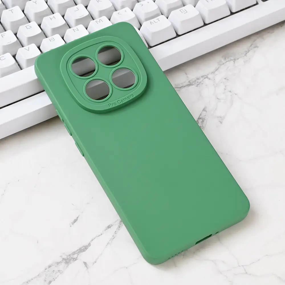 Torbica Silikon Pro Camera za Xiaomi Redmi Note 14 Pro Plus Zelena