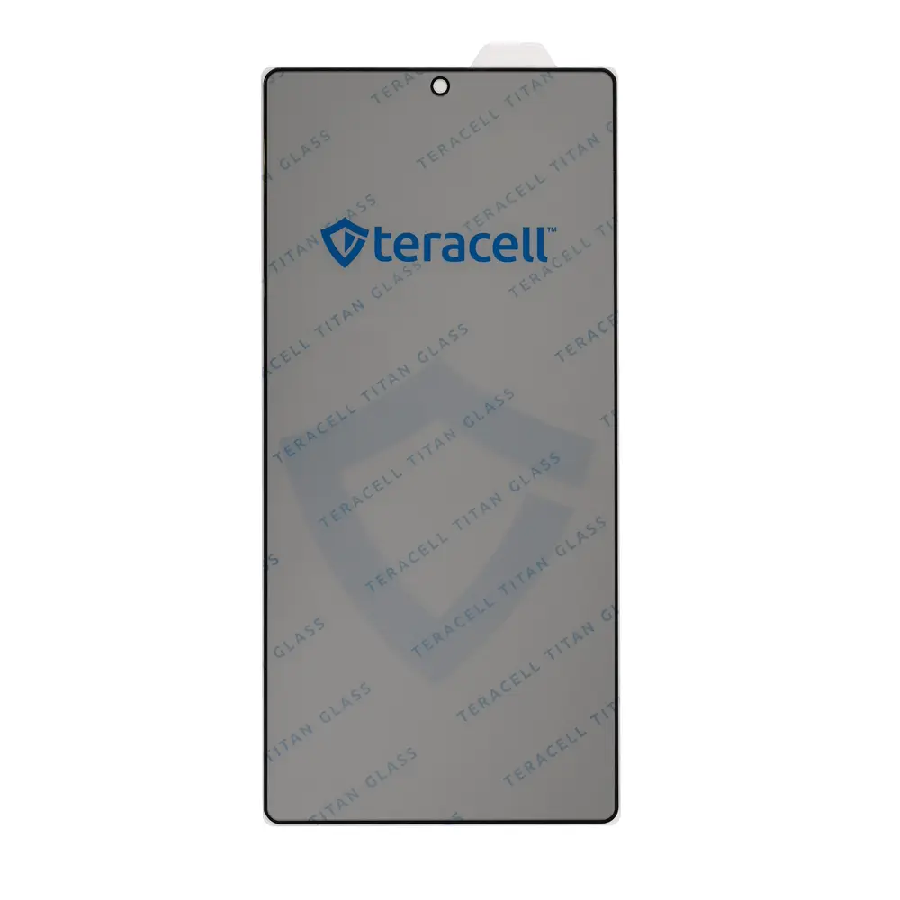 Zastitno Staklo Tempered Glass Privacy Teracell Titan 2.5d za Samsung S938B Galaxy S25 Ultra Crni (fingerprint Unlock)