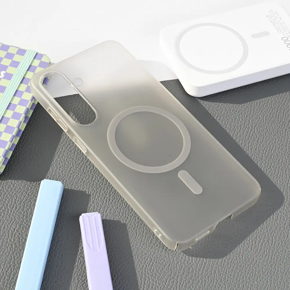 Torbica Magsafe Matte PC za Samsung S936B Galaxy S25 Plus Siva