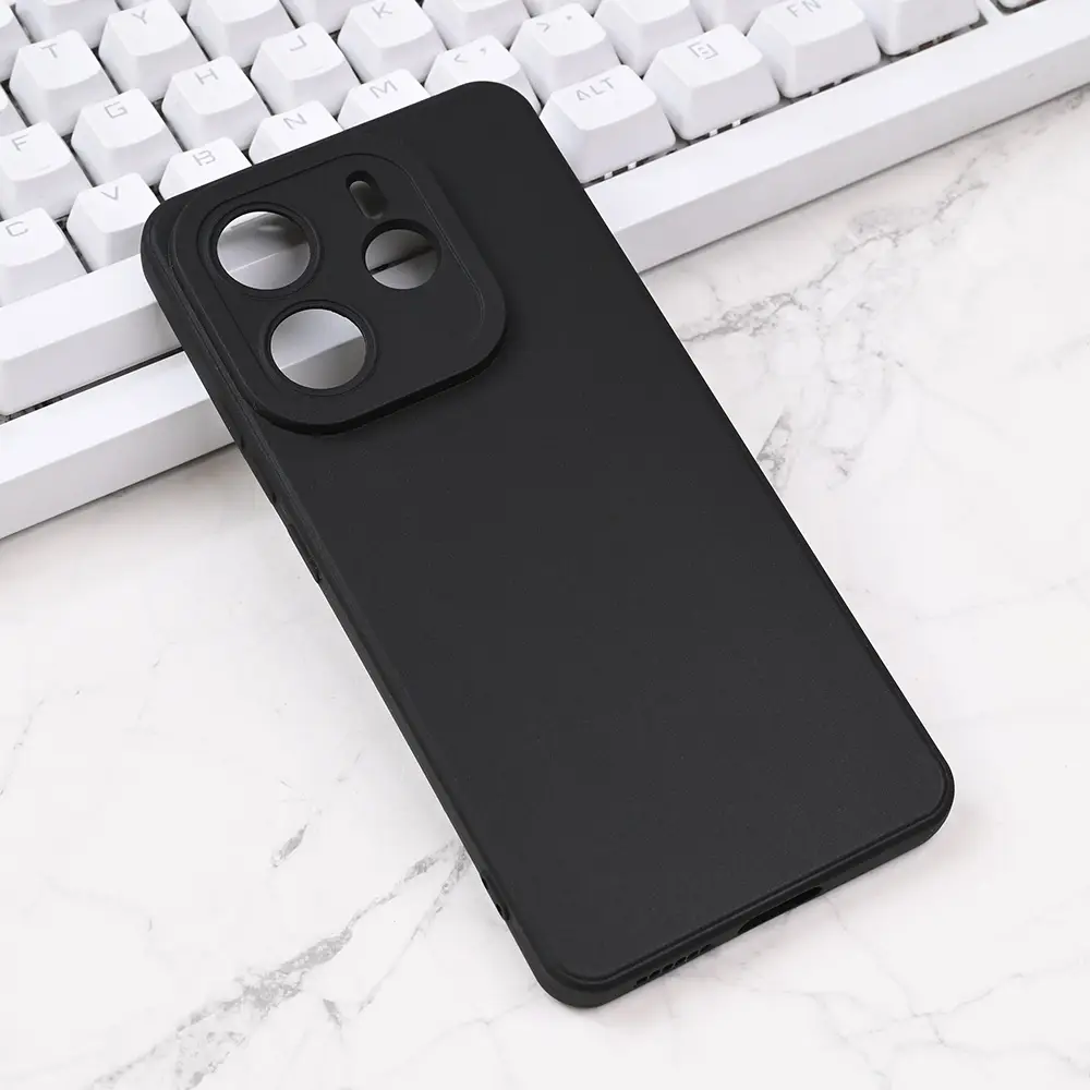Torbica Silikon Pro Camera za Xiaomi Redmi Note 14 5G Crna