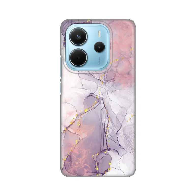 Torbica Silikonska Print za Xiaomi Redmi Note 14 4G (srb) Pink Marble