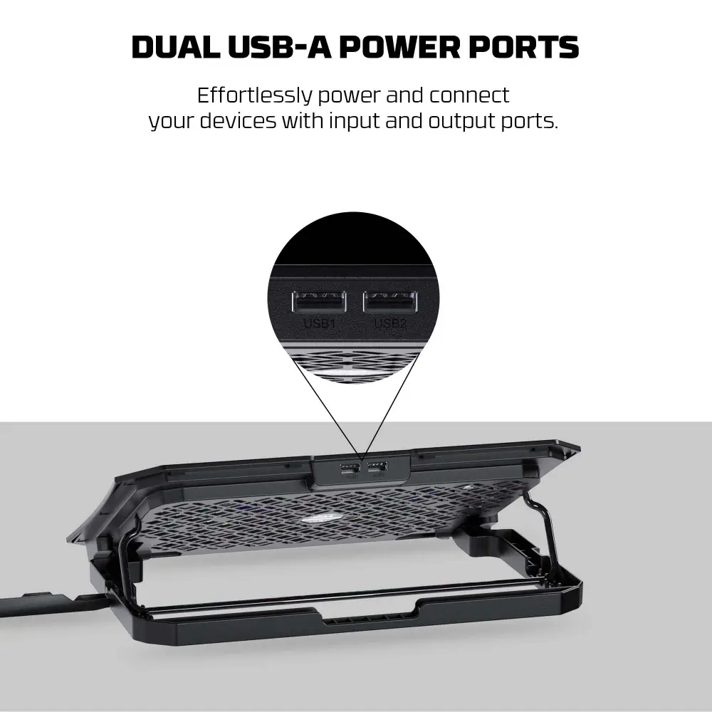 Laptop Cooler Fantech NC14 RGB Crni