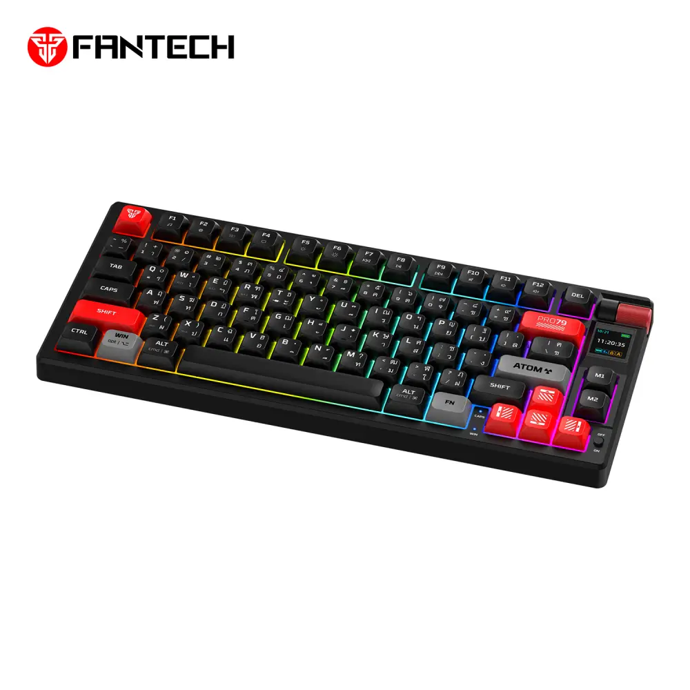 Tastatura Mehanicka Gaming Fantech MK917 RGB Atom PRO79 Wireless Crna (red Switch)