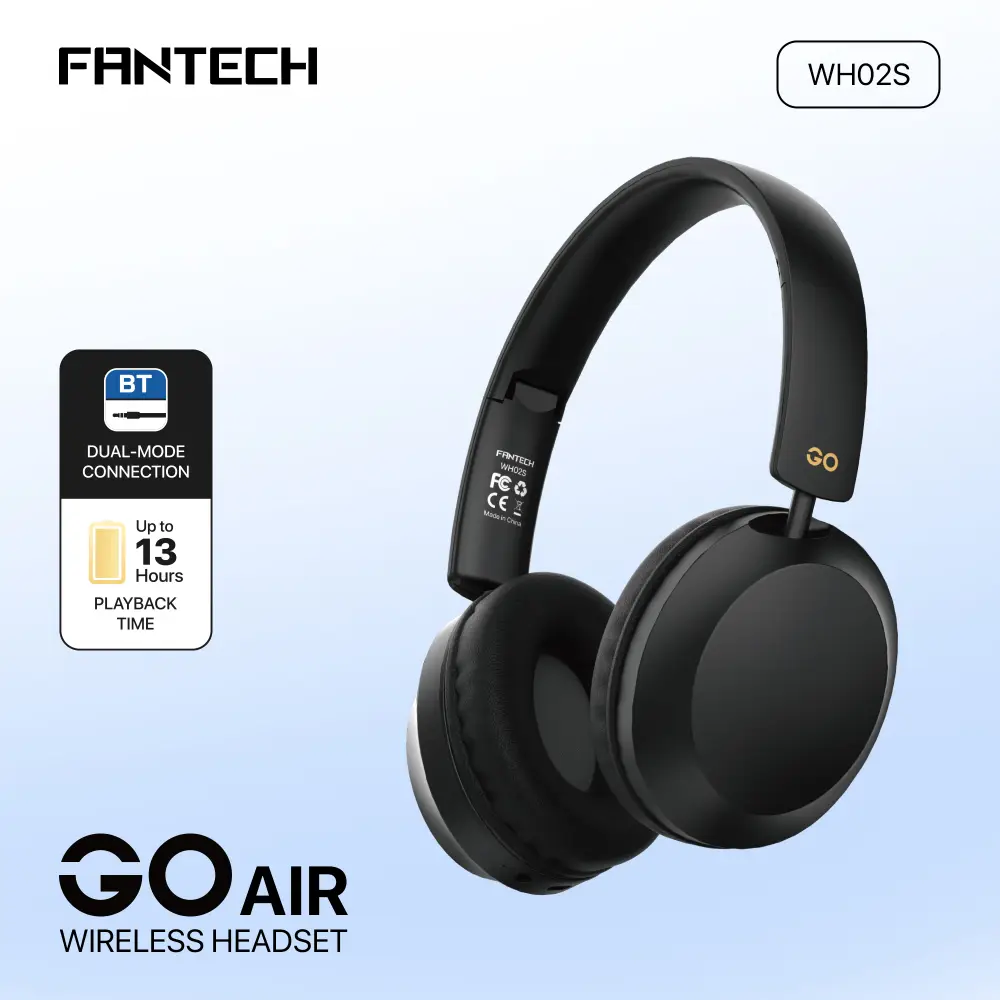 Bluetooth Slusalice Fantech GO Air WH02S Crne