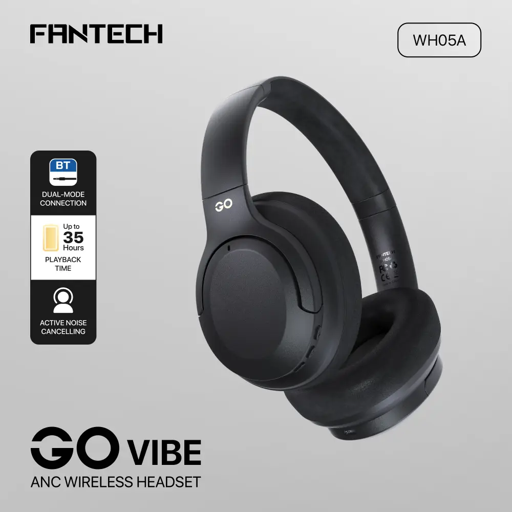 Bluetooth Slusalice Fantech GO Vibe WH05A Crne
