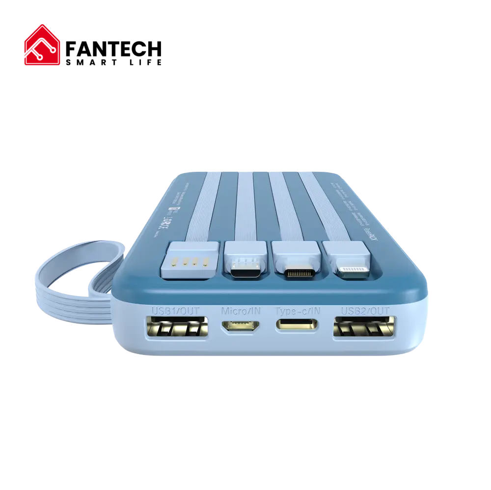Power Bank Prenosiva Baterija Fantech S3 10000mah, 10W Plavi