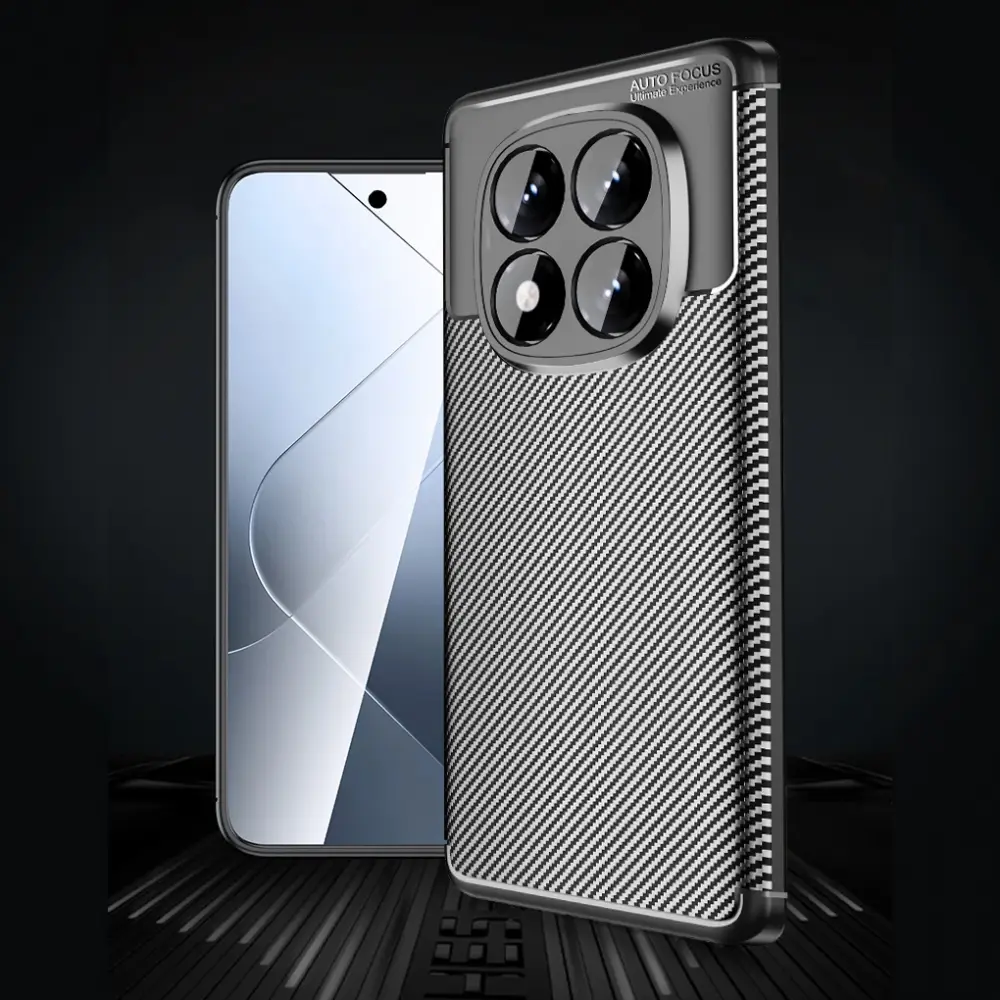 Torbica Defender Carbon za Xiaomi Redmi Note 14 Pro 4G (eu) Crna