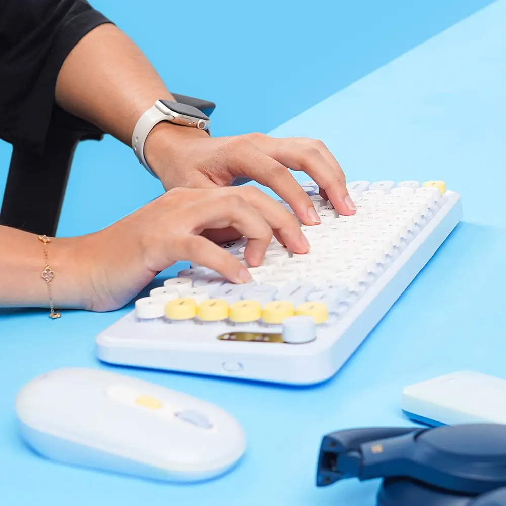 Combo Mis Tastatura Wireless Fantech Wk-898 GO Mochi85 Plava