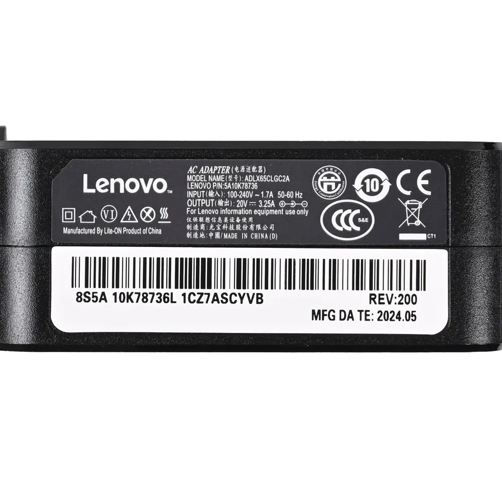 Punjac za Laptop Lenovo 20V 3.25a (4.0*1.7) Ugao 90 HQ JC