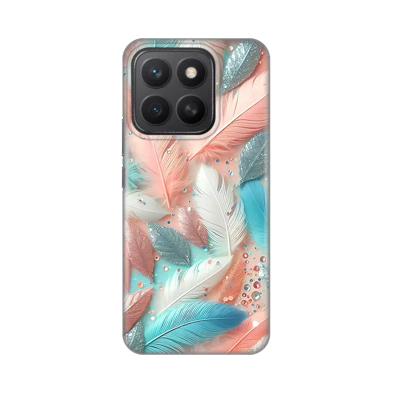 Torbica Silikonska Print za Honor X8C Pastel Feathers