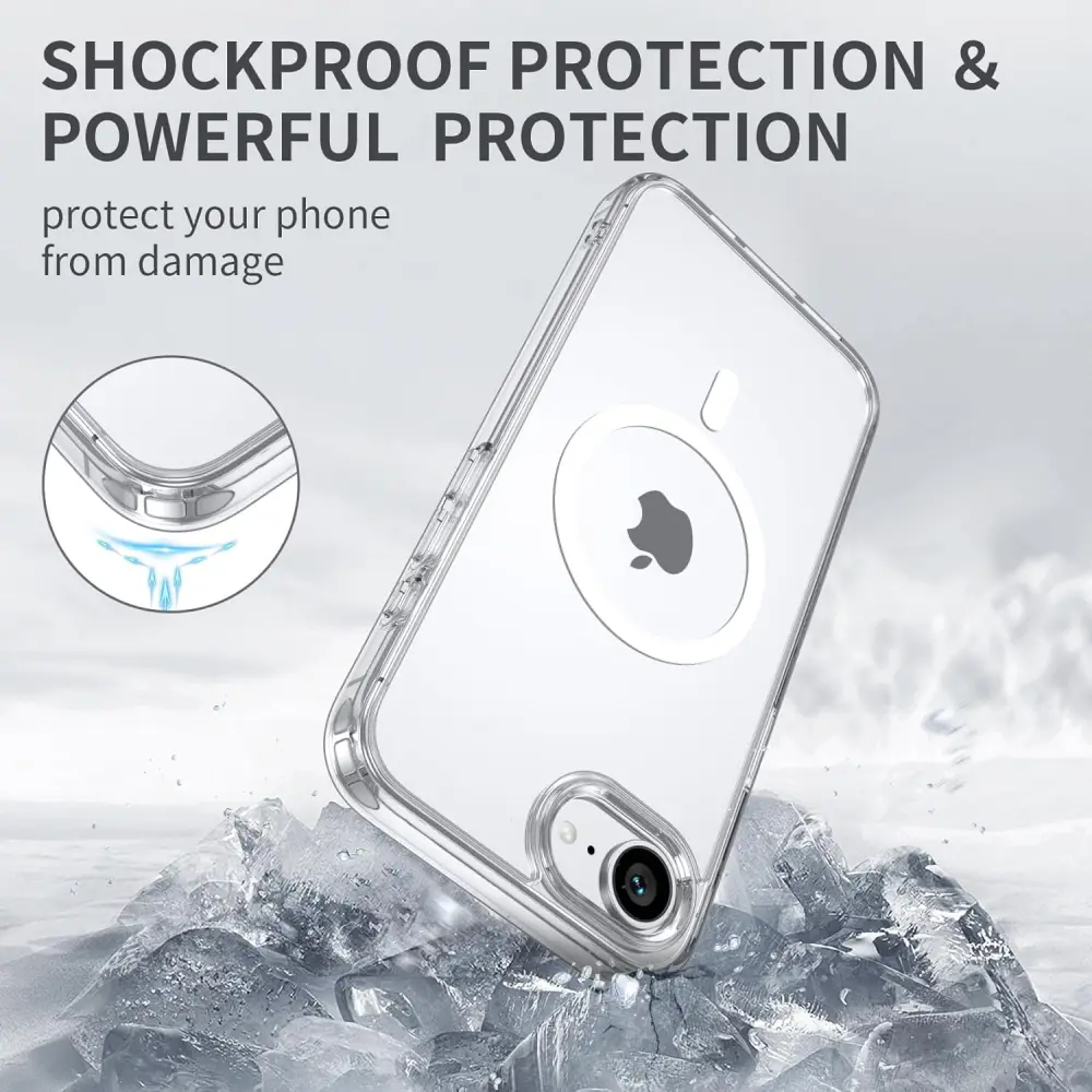 Torbica Magsafe za Iphone 16e/17e 6.1 Transparent (ic)