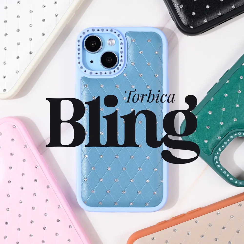 Torbica Bling za Samsung A366B Galaxy A36 5G Crna