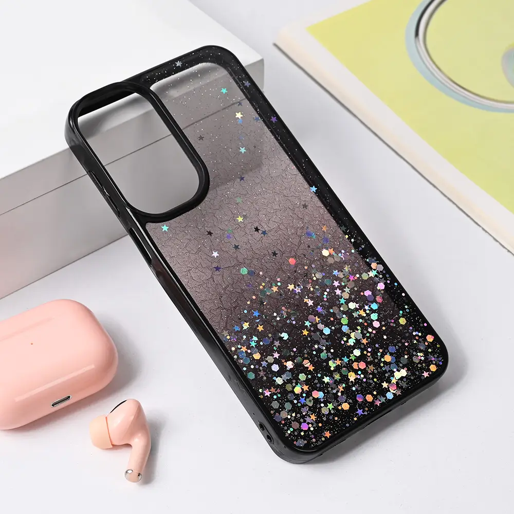 Torbica Frame Glitter za Samsung A165F Galaxy A16 Crna