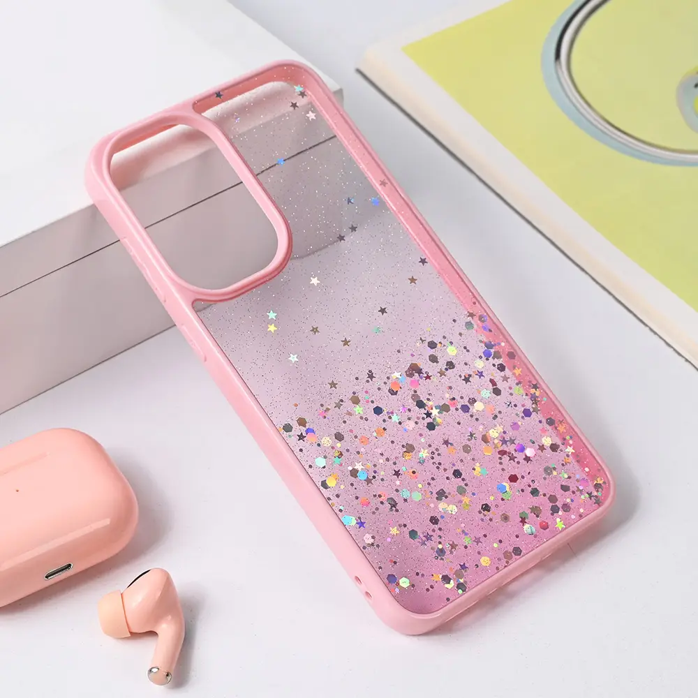 Torbica Frame Glitter za Samsung A366B Galaxy A36 5G Roze