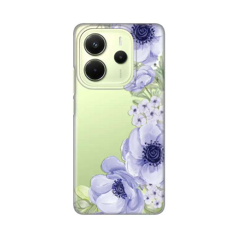Torbica Silikonska Print Skin za Xiaomi Redmi Note 14 4G (srb) Blue Roses