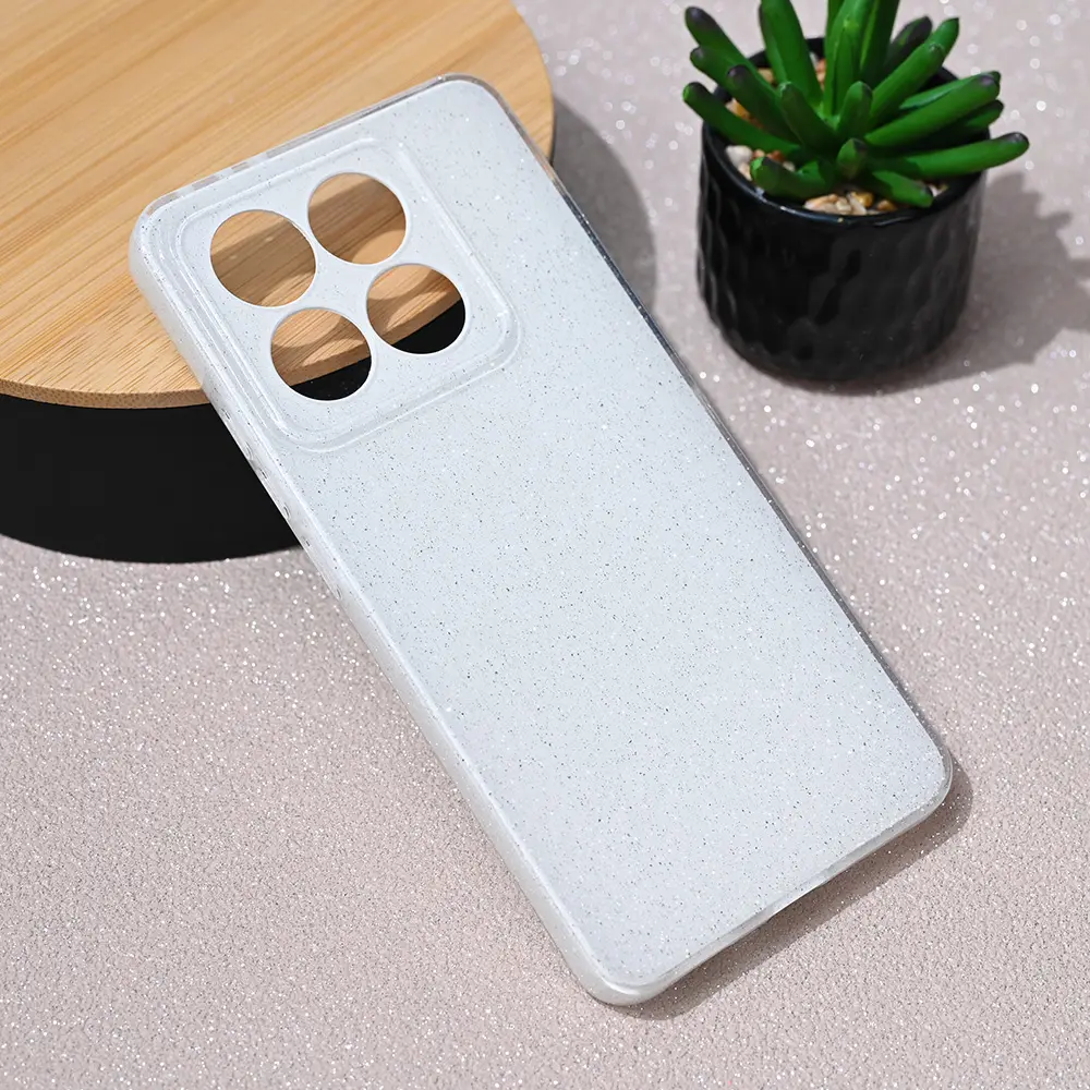 Torbica Sparkle Dust za Xiaomi 14T Bela