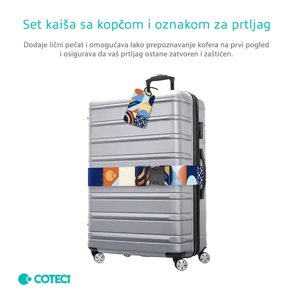 Sigurnosna Traka za Kofer Coteci Roze