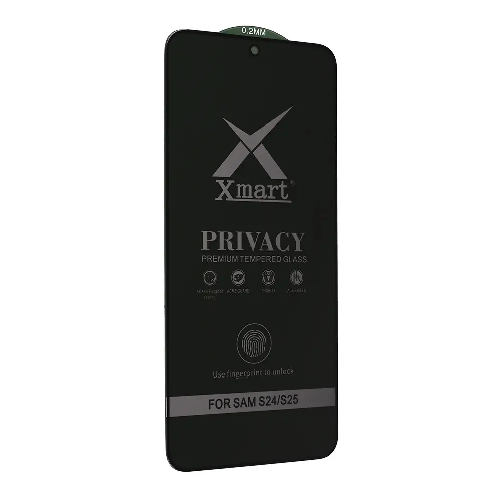 Zastitno Staklo Tempered Glass X Mart 9D Privacy za Samsung S921b/s931b Galaxy S24/s25 (fingerprint Unlock)