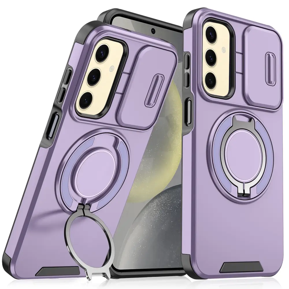 Torbica Camshield Ring Stand za Samsung A266B Galaxy A26 5G Ljubicasta