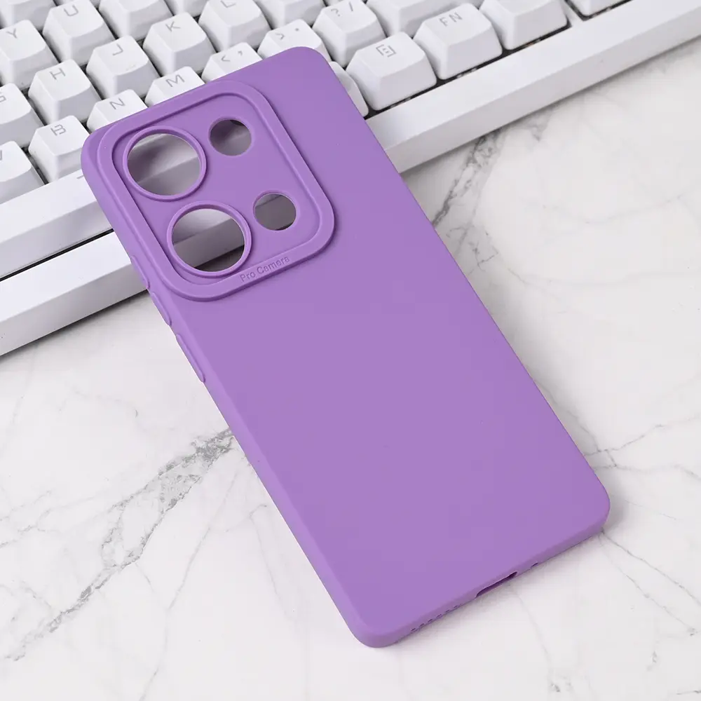Torbica Silikon Pro Camera za Xiaomi Redmi Note 14S Ljubicasta