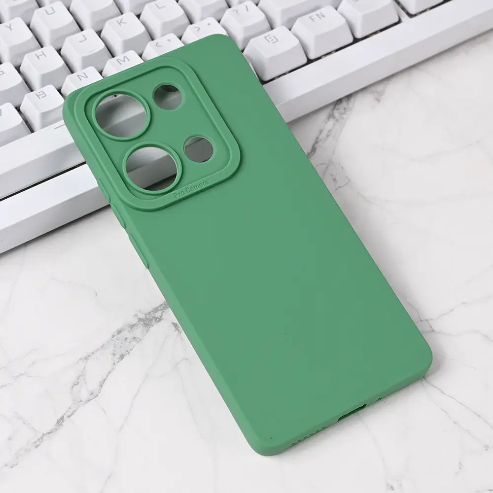 Torbica Silikon Pro Camera za Xiaomi Redmi Note 14S Zelena