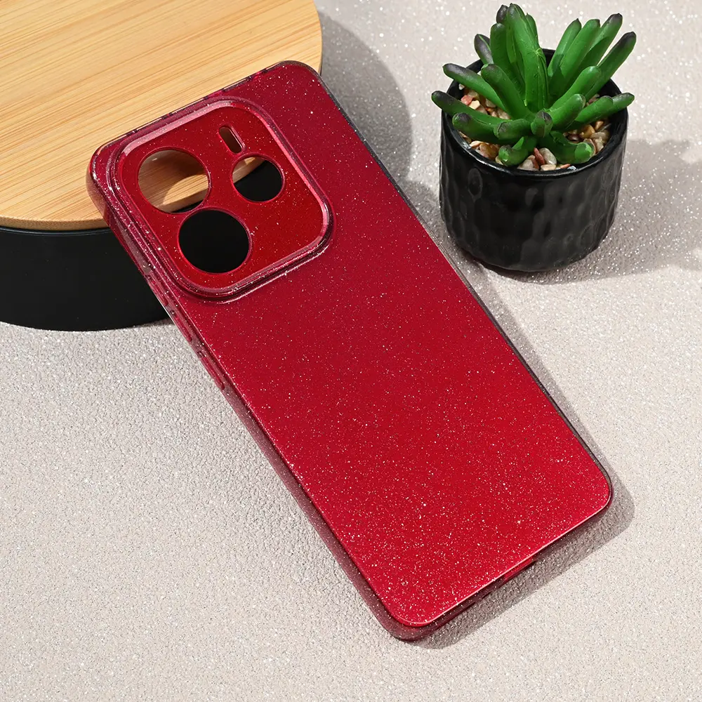 Torbica Sparkle Dust za Xiaomi Redmi Note 14 5G Bordo