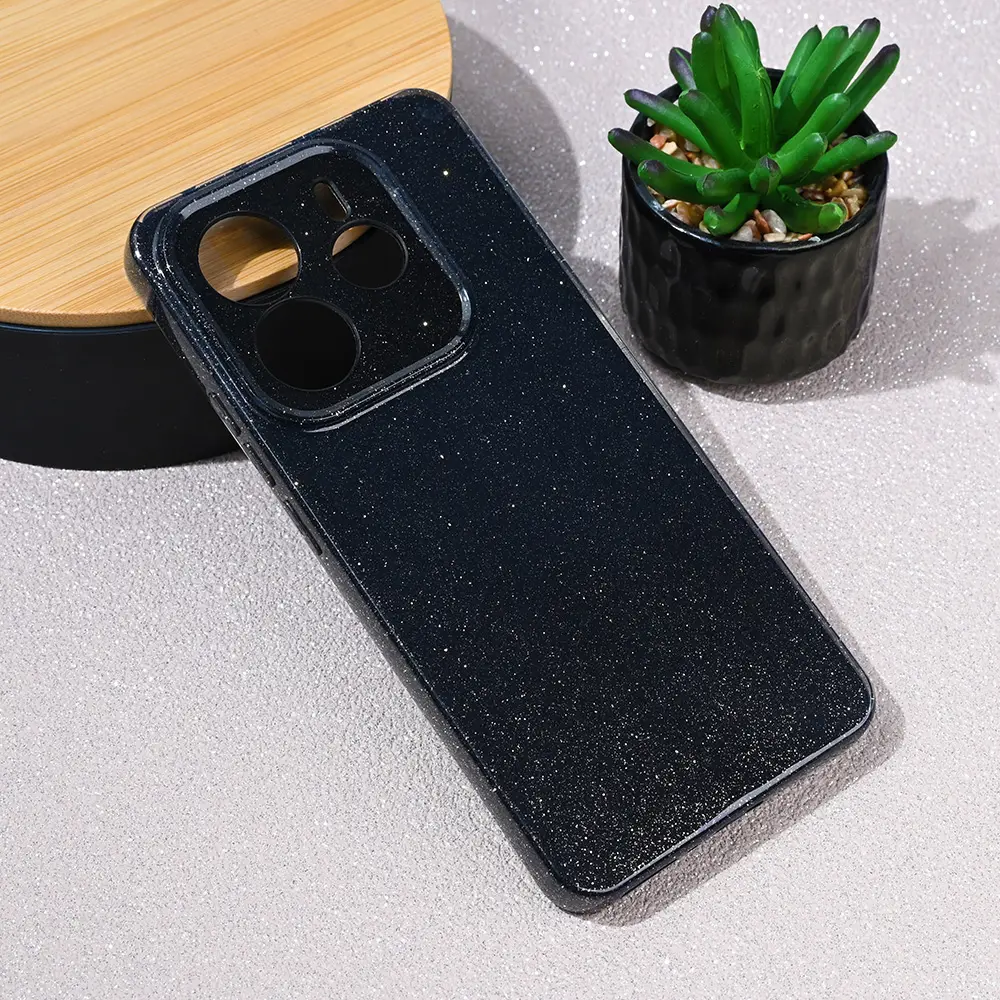 Torbica Sparkle Dust za Xiaomi Redmi Note 14 5G Crna