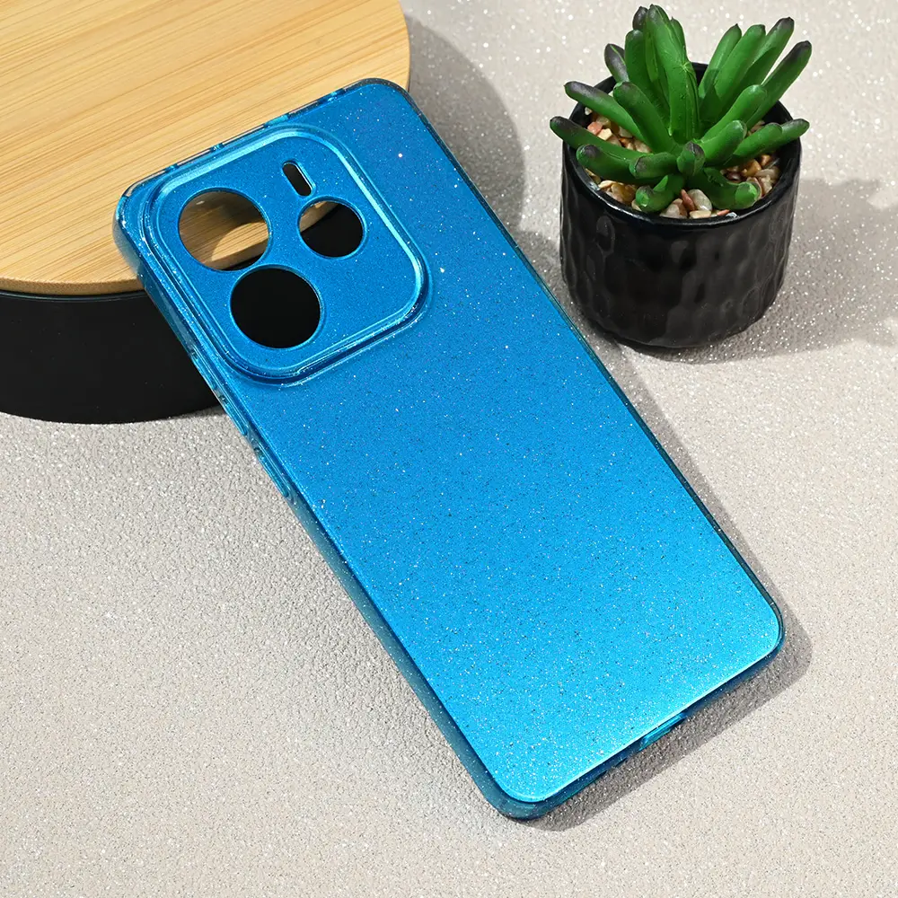 Torbica Sparkle Dust za Xiaomi Redmi Note 14 5G Svetlo Plava