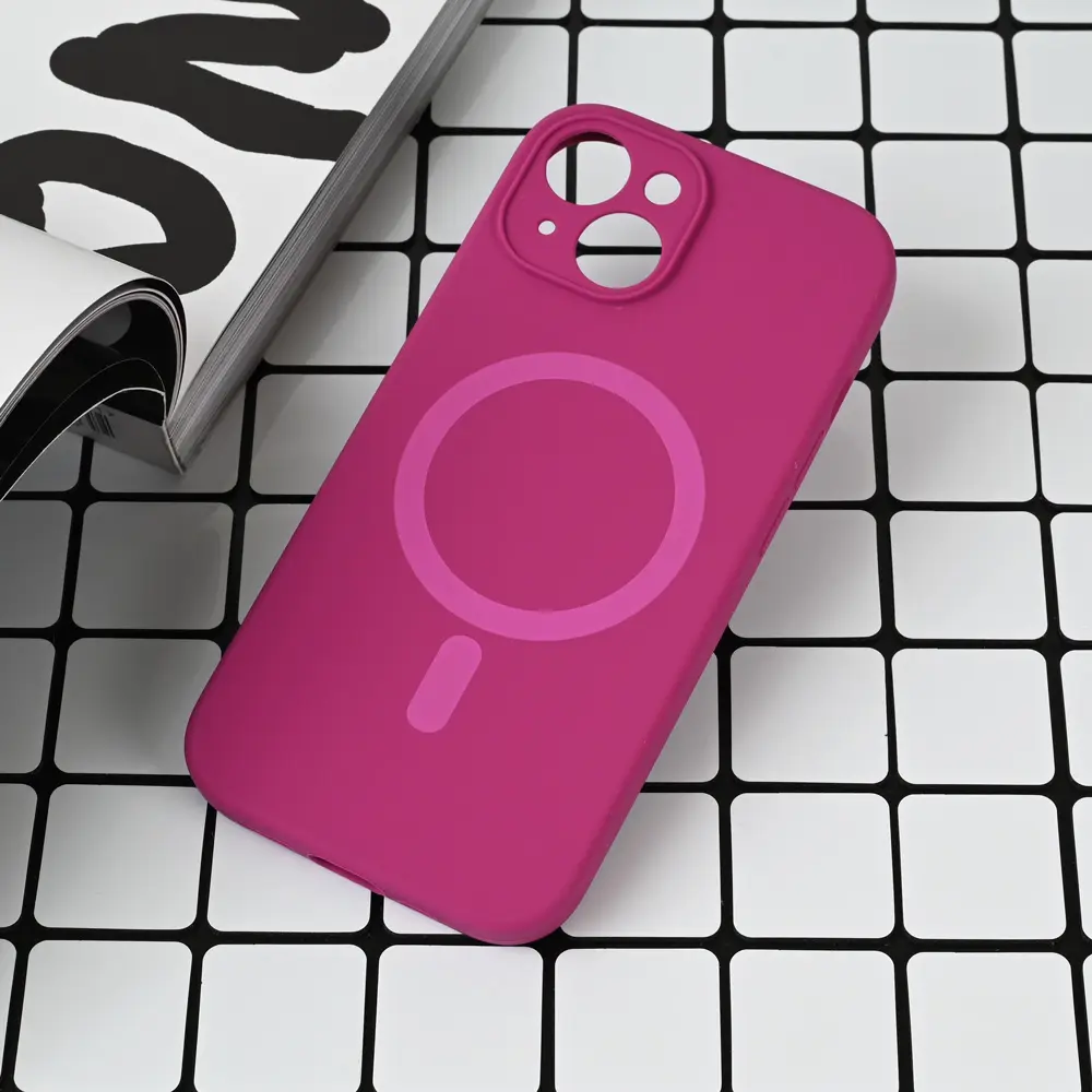 Torbica Magsafe Pure Color za Iphone 13 6.1 Tamno Pink