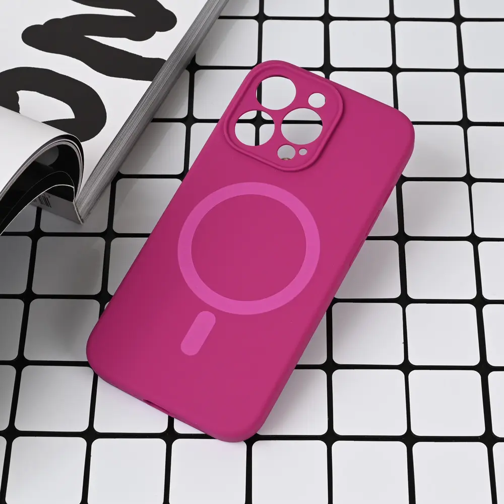 Torbica Magsafe Pure Color za Iphone 14 Pro 6.1 Tamno Pink