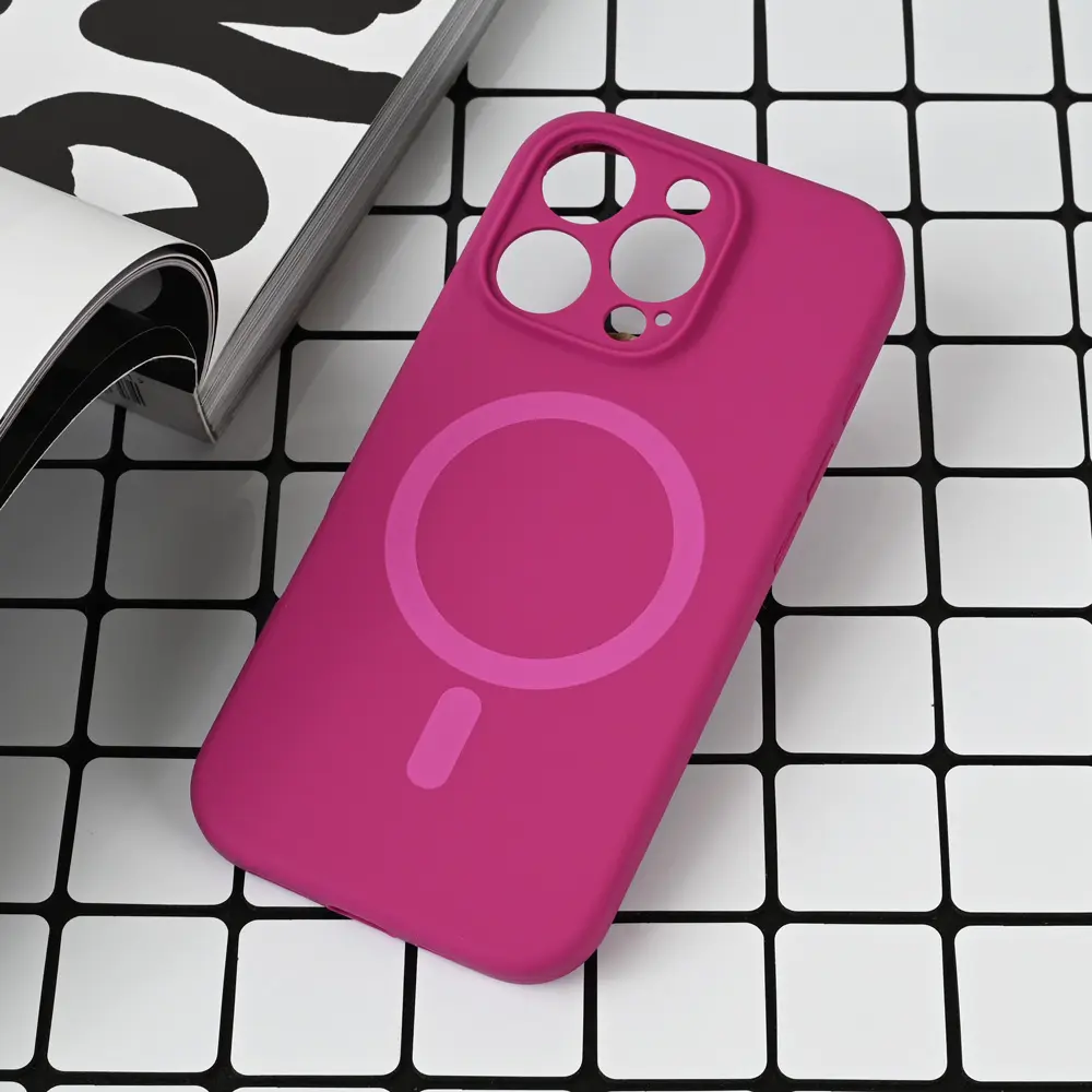 Torbica Magsafe Pure Color za Iphone 16 Pro 6.3 Tamno Pink