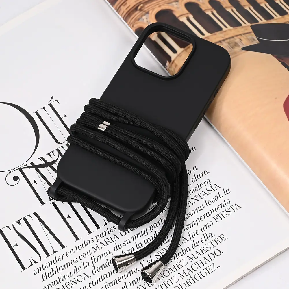 Torbica Crossbody za Iphone 16 Pro 6.3 Crna