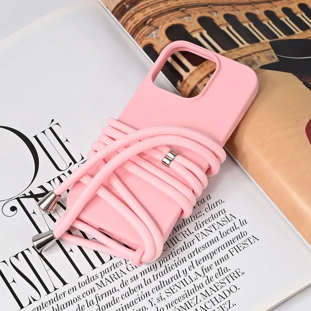 Torbica Crossbody za Iphone 16 Pro 6.3 Roze