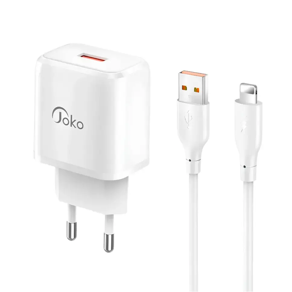 Kucni Punjac Konfulon Jk90+dc64 PD20W sa USB na Iphone Lightning Beli