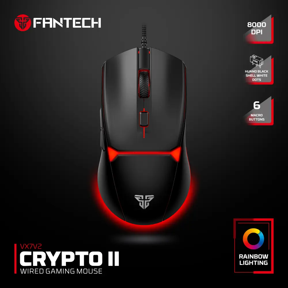 Mis Gaming Fantech VX7V2 Crypto II Crni