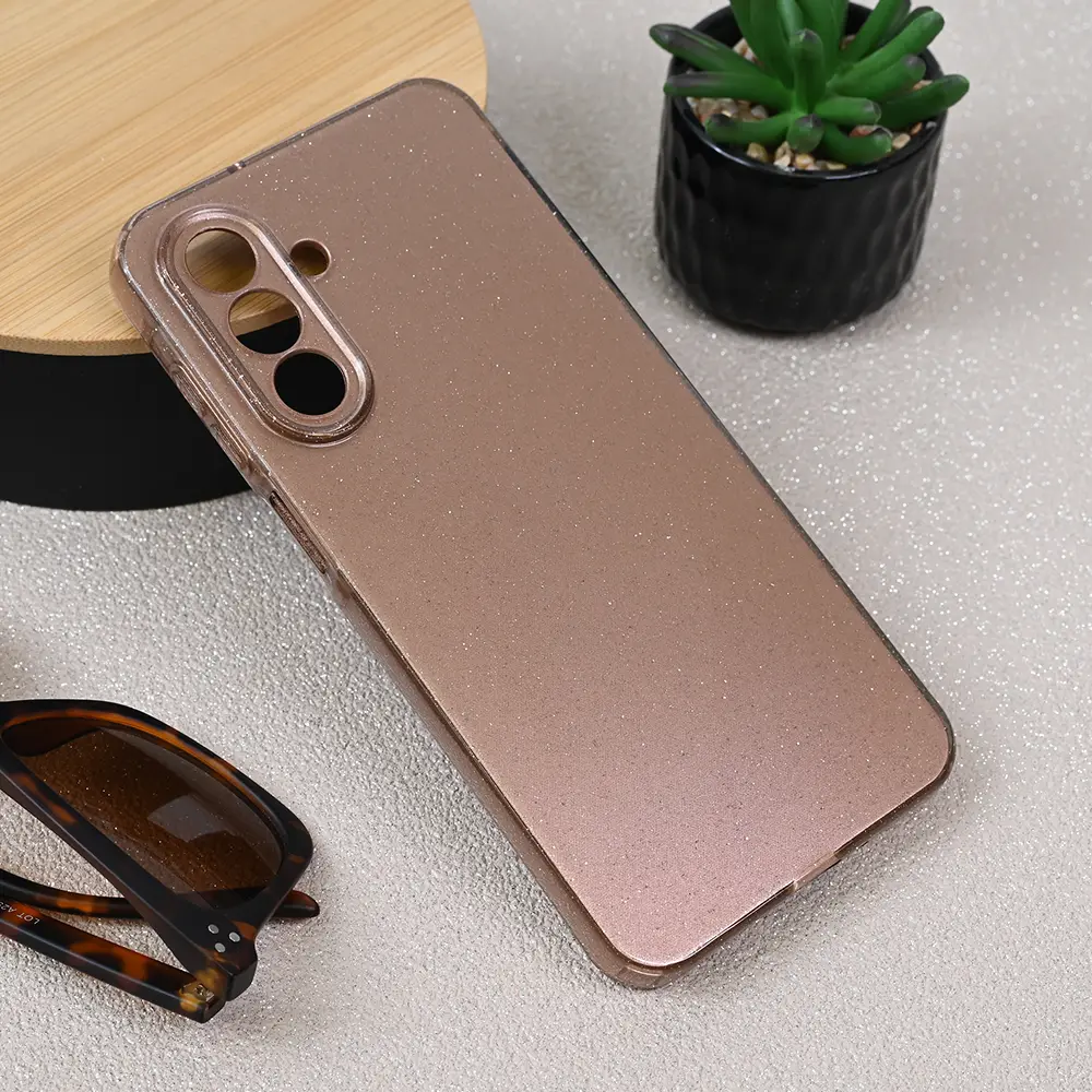 Torbica Sparkle Dust za Samsung A266B Galaxy A26 5G Roze Zlatna
