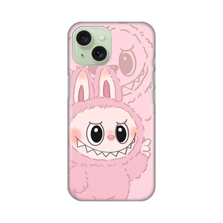 Torbica Silikonska Print za Iphone 15 6.1 La Bubu Pink