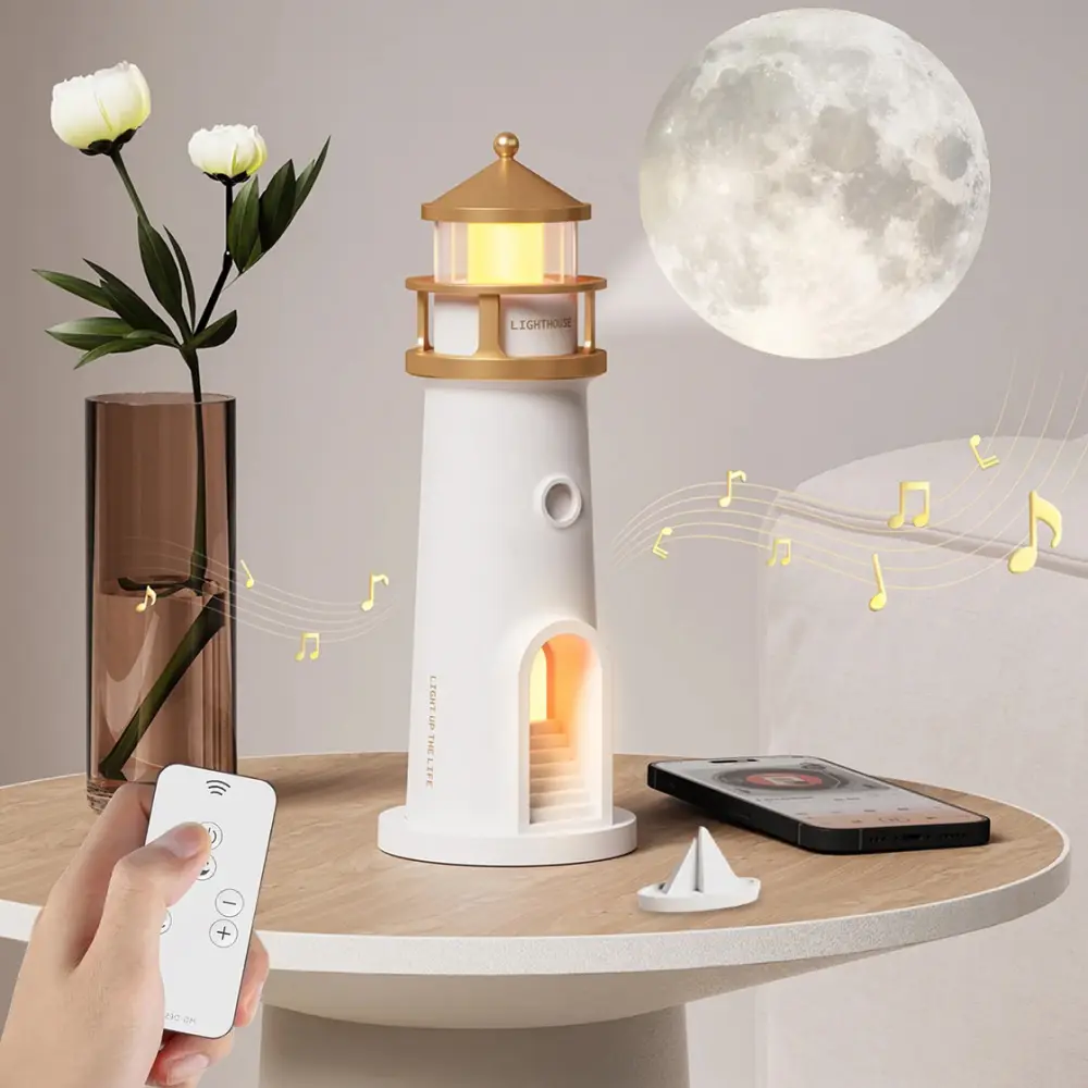 LED Ambient Lampa Svetionik sa BT Zvucnikom Jwd, Daljinskim Upravljac