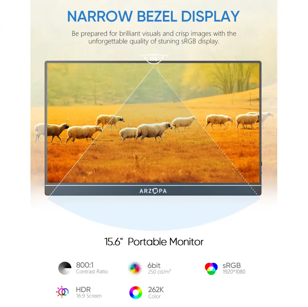 Eksterni Prenosni Monitor Arzopa A1 Gamut 15,6 Inch FHD