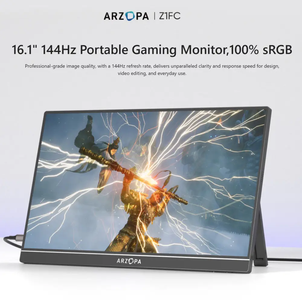 Eksterni Prenosni Monitor Arzopa Z1FC 16,1 Inch Grey FHD 144HZ