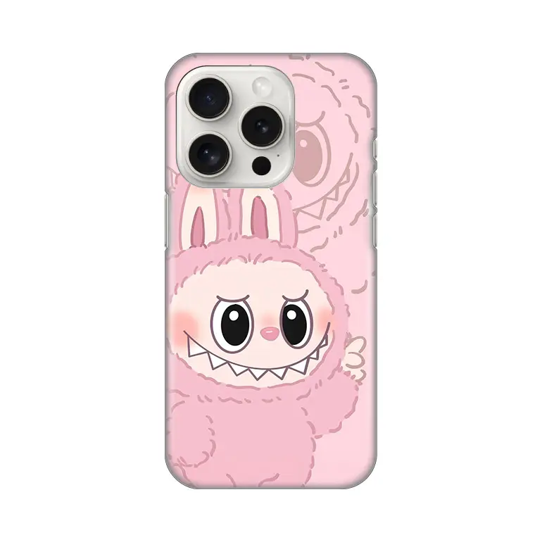 Torbica Silikonska Print za Iphone 15 Pro 6.1 La Bubu Pink