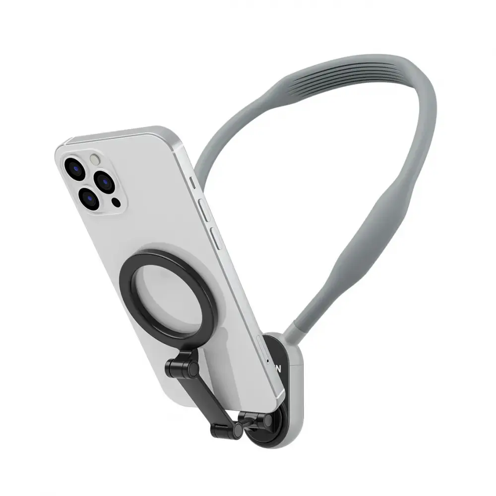 Okovratni Drzac za Mobilni Telefon Magnetic Sivi