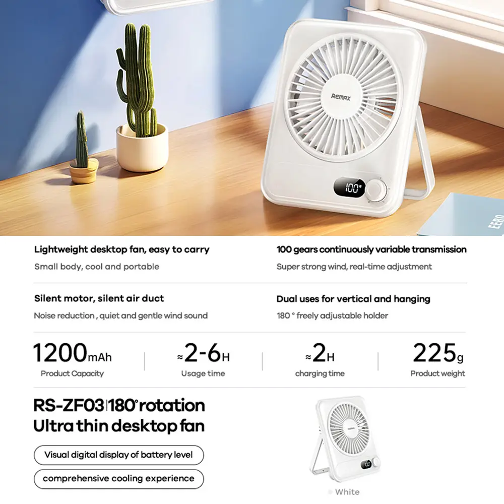 Desktop Ventilator Remax Rs-zf03 Beli