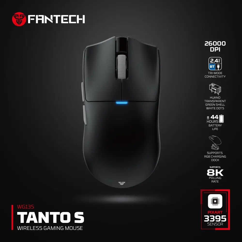 Mis Wireless Gaming Fantech WG13S Tanto S Crni
