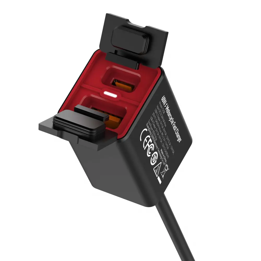 Punjac za Motor Ldnio C108 QC 30w, PD 30W Total Power 60W Crni