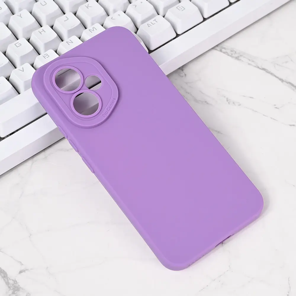 Torbica Silikon Pro Camera za Honor 400 Ljubicasta